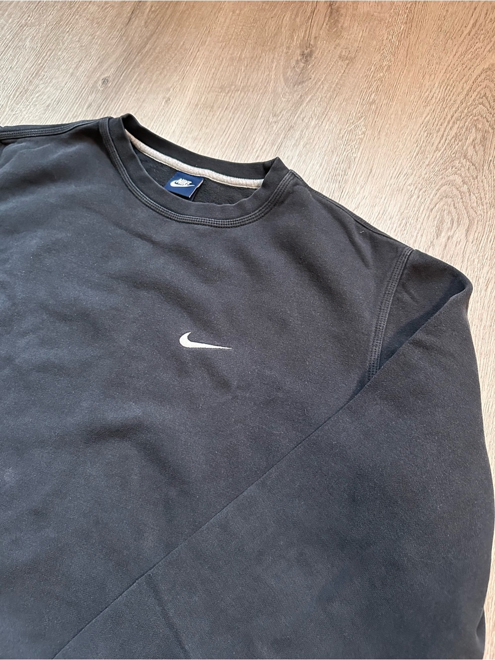 Vintage Nike Swoosh Black Crewneck Sweatshirt